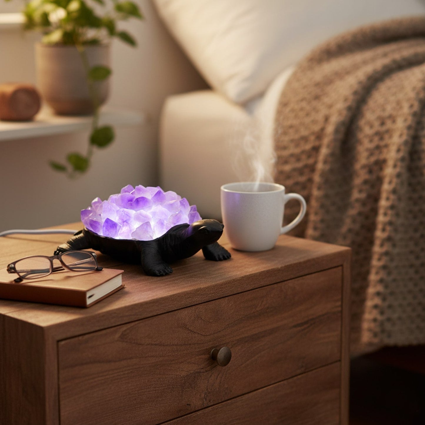 Crystal Turtle Night Light - Feng Shui Energy Decor