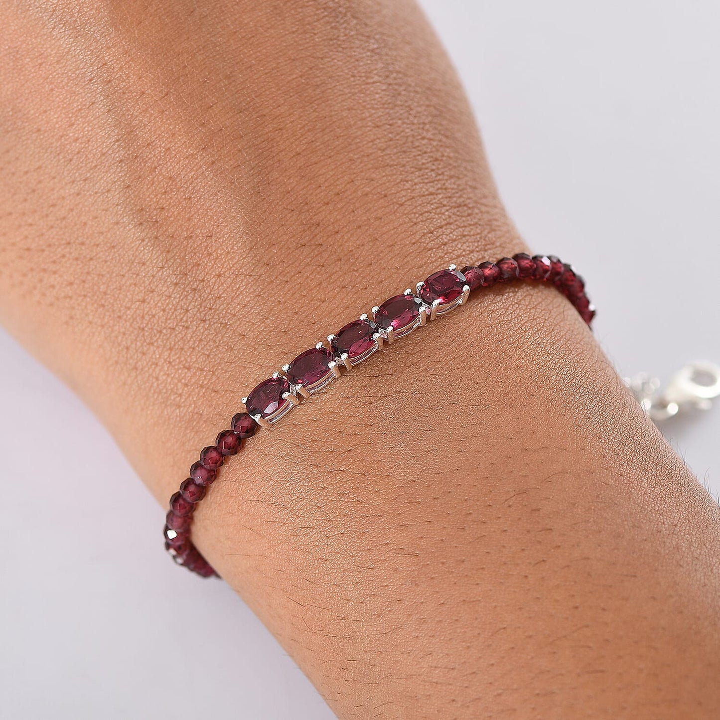 Orissa Rhodolite Garnet Beaded Bracelet — Passion, Balance & Refined Grace