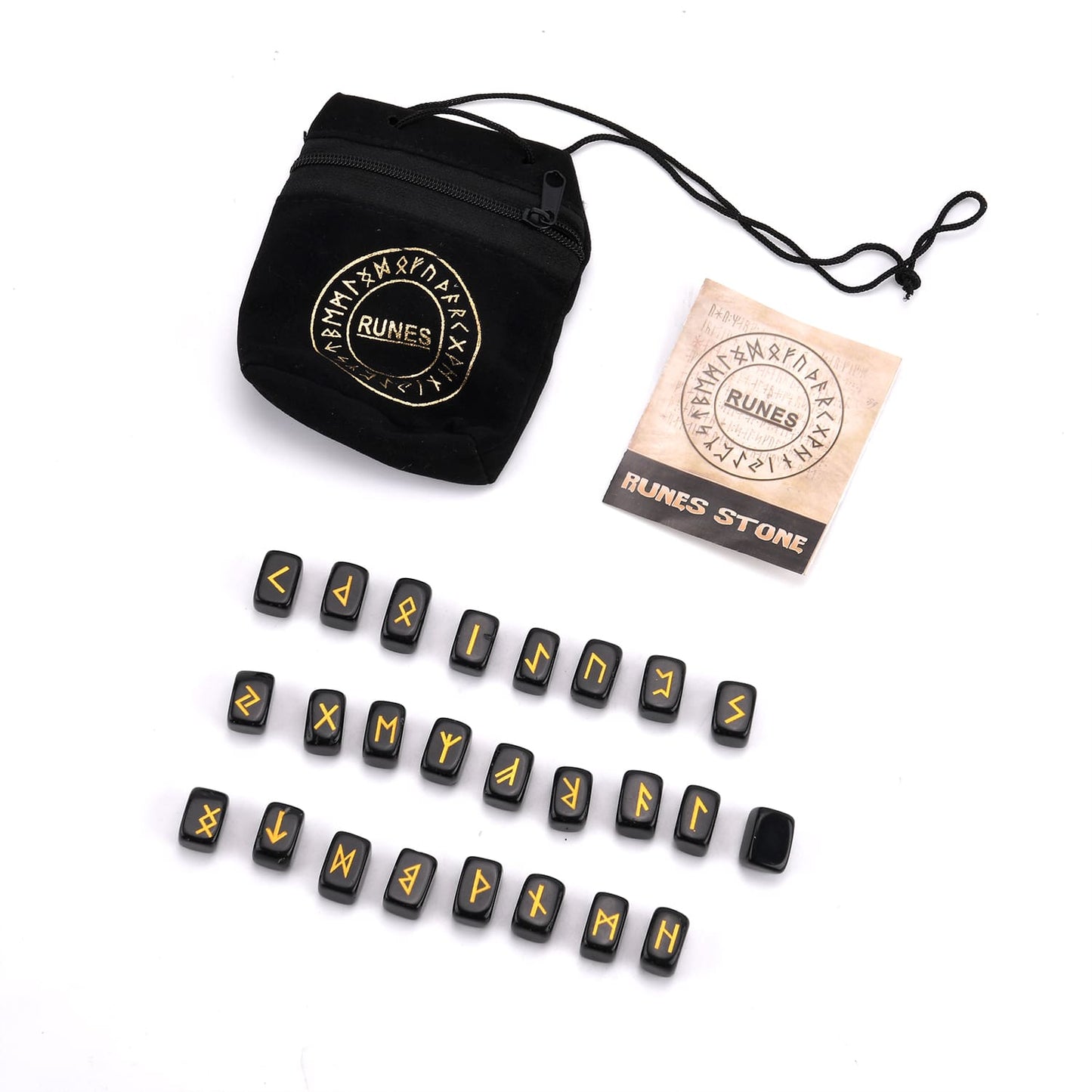 Black Obsidian Rune Set - Timeless Guidance, Anytime You Need It