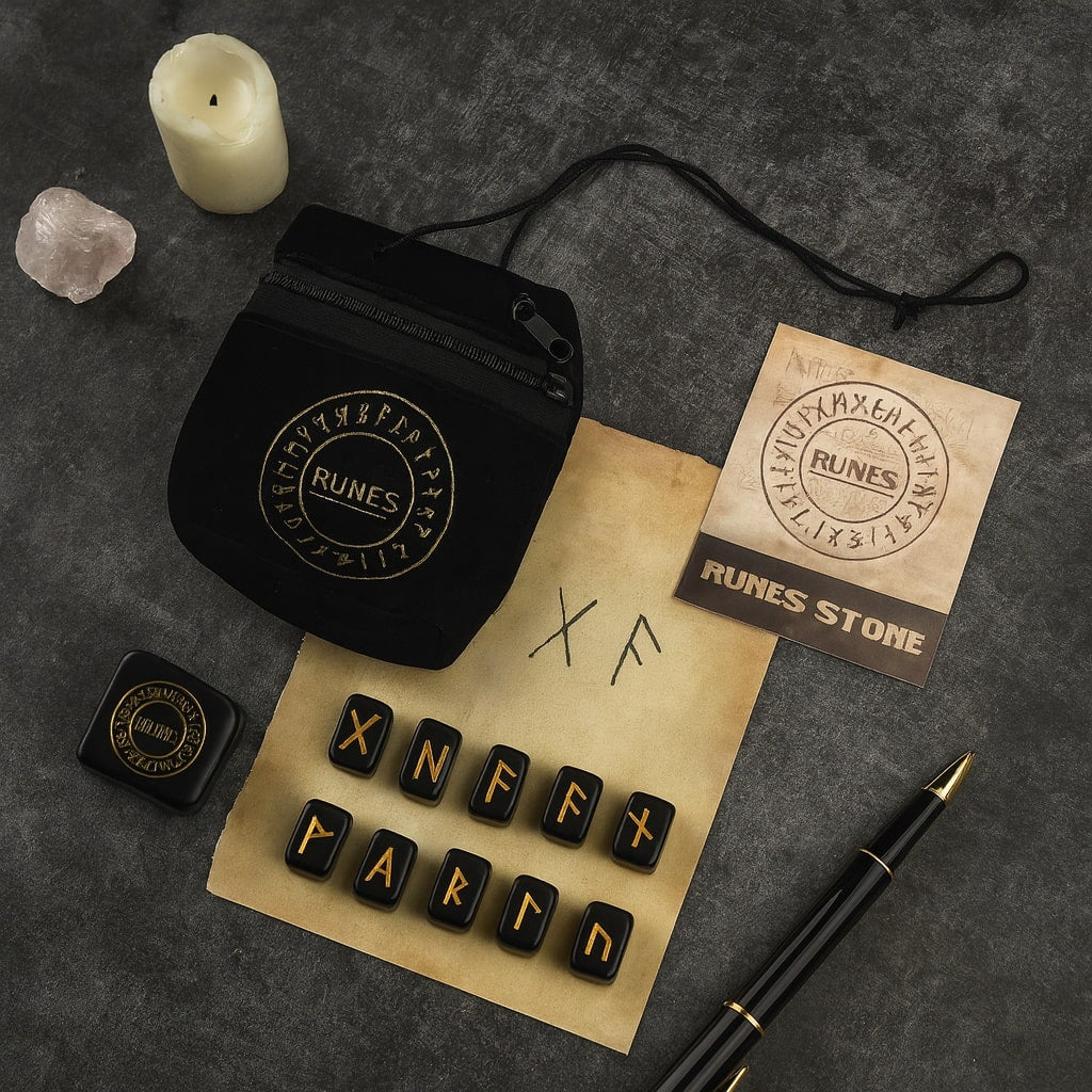 Black Obsidian Rune Set - Timeless Guidance, Anytime You Need It