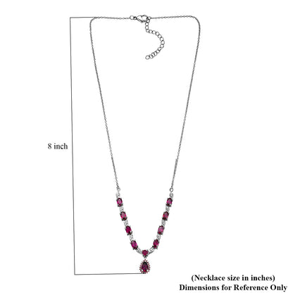 Twilight Leaf Glow Orissa Rhodolite Garnet Necklace — Passion, Strength & Radiant Presence