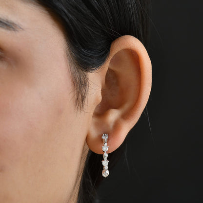 Moissanite Hoop Earrings – Timeless Sparkle & Effortless Elegance