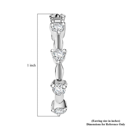 Moissanite Hoop Earrings – Timeless Sparkle & Effortless Elegance