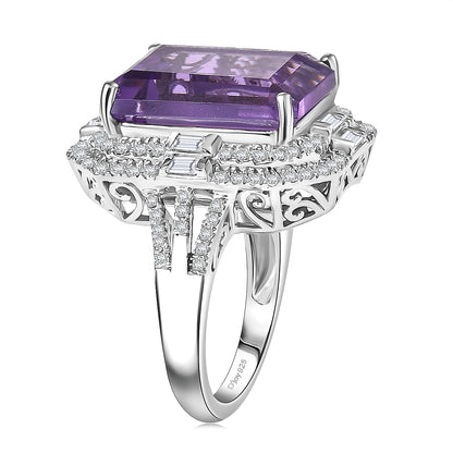 Crowned Oracle Lusaka Amethyst Ring — Authority, Vision & Bold Elegance