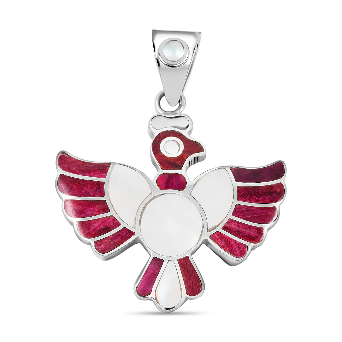 Peruvian Artistry Multi Gemstone Colca Condor Pendant — A Symbol of Freedom and Power
