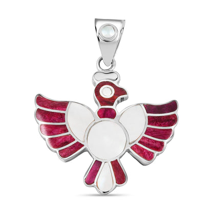 Peruvian Artistry Multi Gemstone Colca Condor Pendant — A Symbol of Freedom and Power