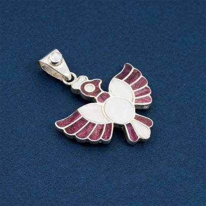 Peruvian Artistry Multi Gemstone Colca Condor Pendant — A Symbol of Freedom and Power