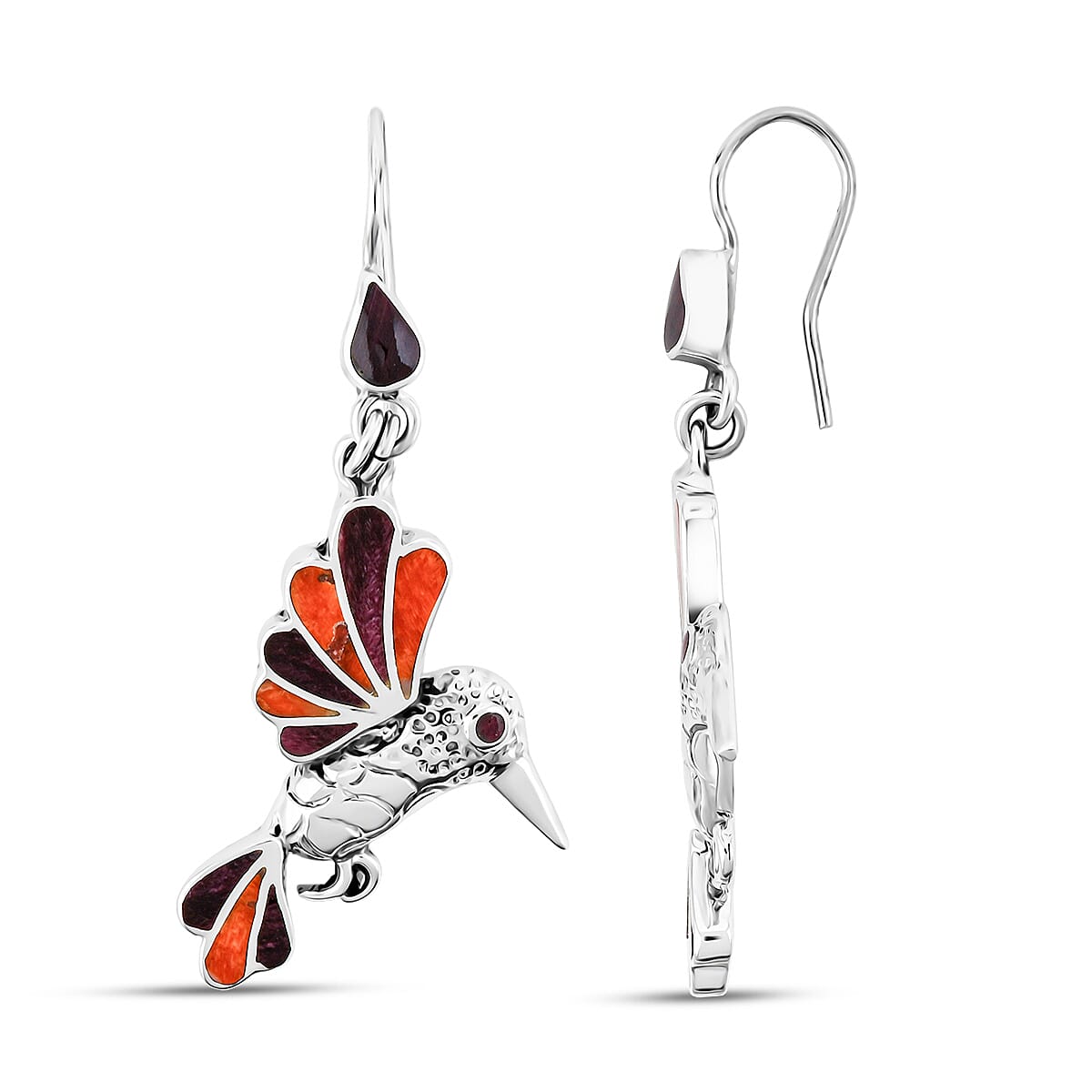 Hummingbird Multi-Gemstone Earrings — Joy, Lightness & Vibrant Expression