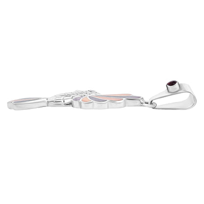 Hummingbird Multi-Gemstone Pendant — Joyful Motion & Vibrant Expression