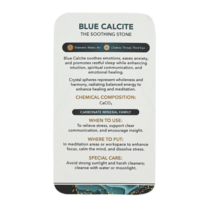 Calcite Blue Sphere – Serene Calm and Tranquility