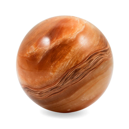 Calcite Brown Sphere – Grounded Energy and Earthy Calm