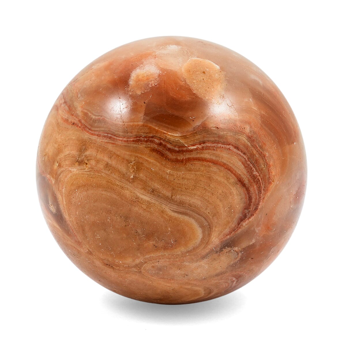 Calcite Brown Sphere – Grounded Energy and Earthy Calm