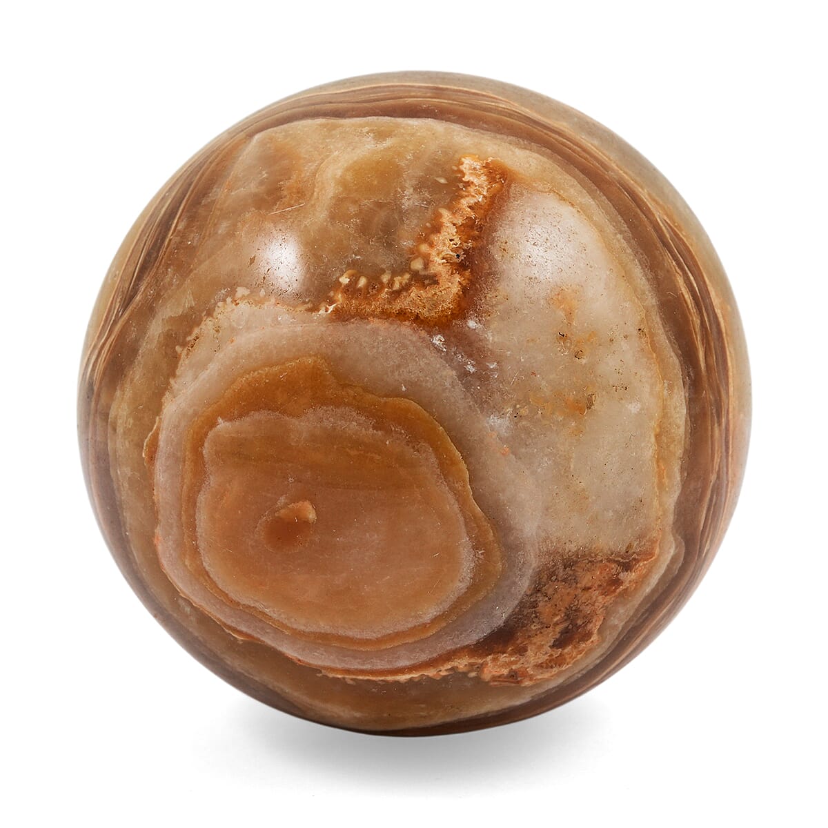 Calcite Brown Sphere – Grounded Energy and Earthy Calm