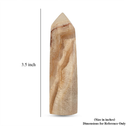 Calcite Brown Prism Tower – Grounded Energy and Focused Intention