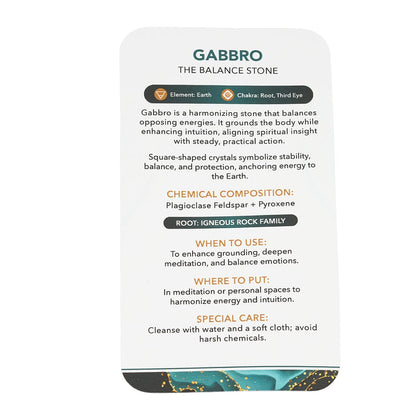Gabbro Square Shape – Grounding Energy with Bold Presence