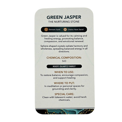 Jasper Green Sphere (Ball) – Grounding Elegance and Natural Energy