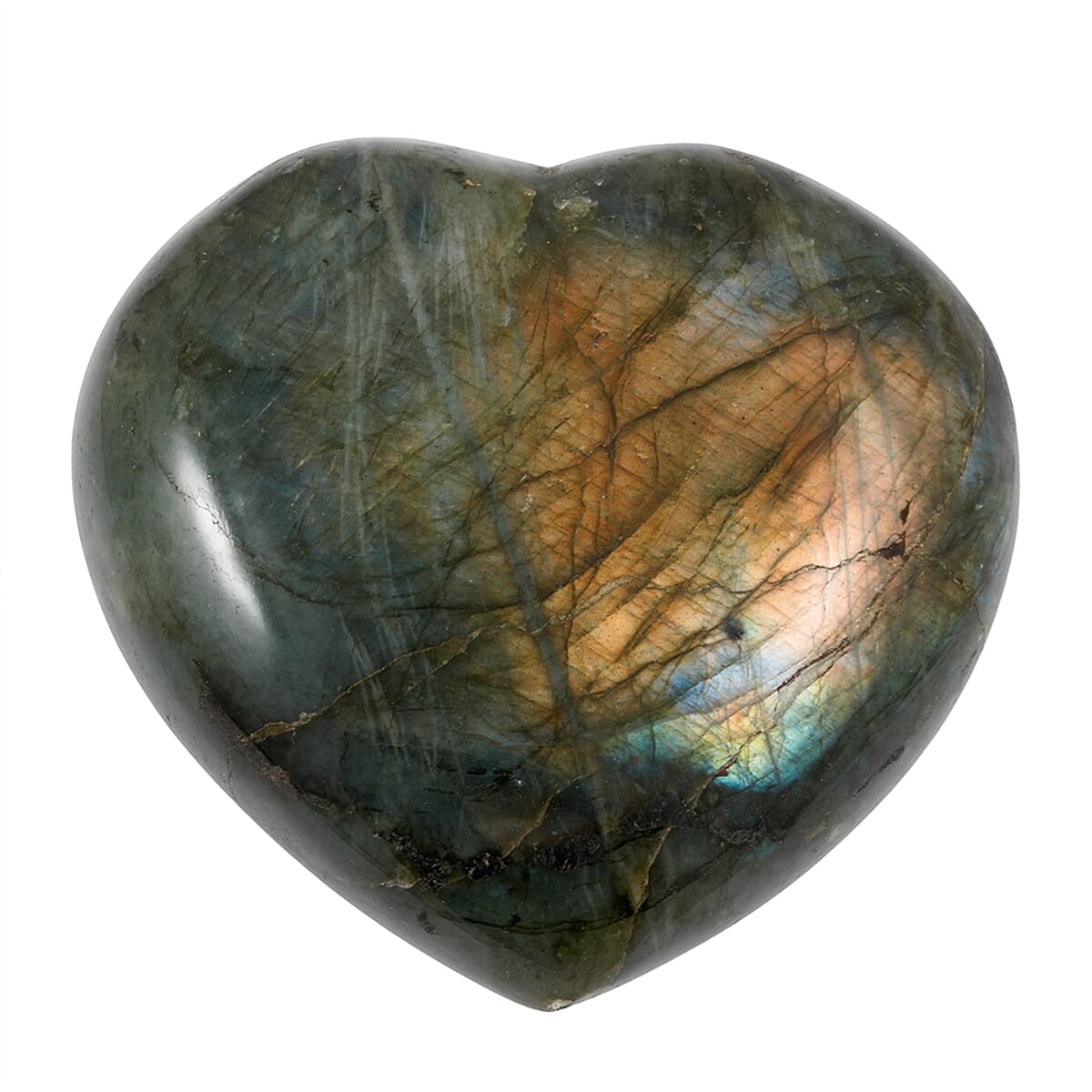 Labradorite Heart Shape – Luminous Beauty and Grounding Energy