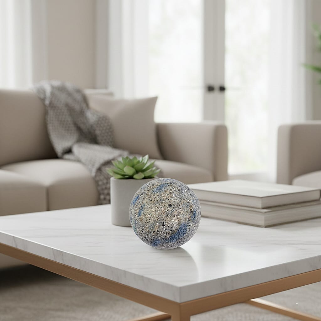 Quartz Blue Sphere – Radiant Calm and Clarity