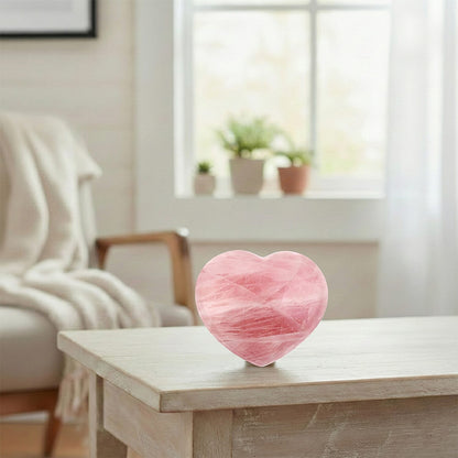 Rose Quartz Heart Shape – A Gentle Touch of Love and Warmth