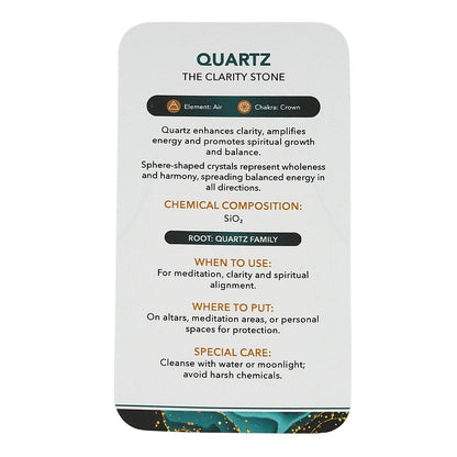 White Quartz Sphere – Purity and Clarity for Your Space