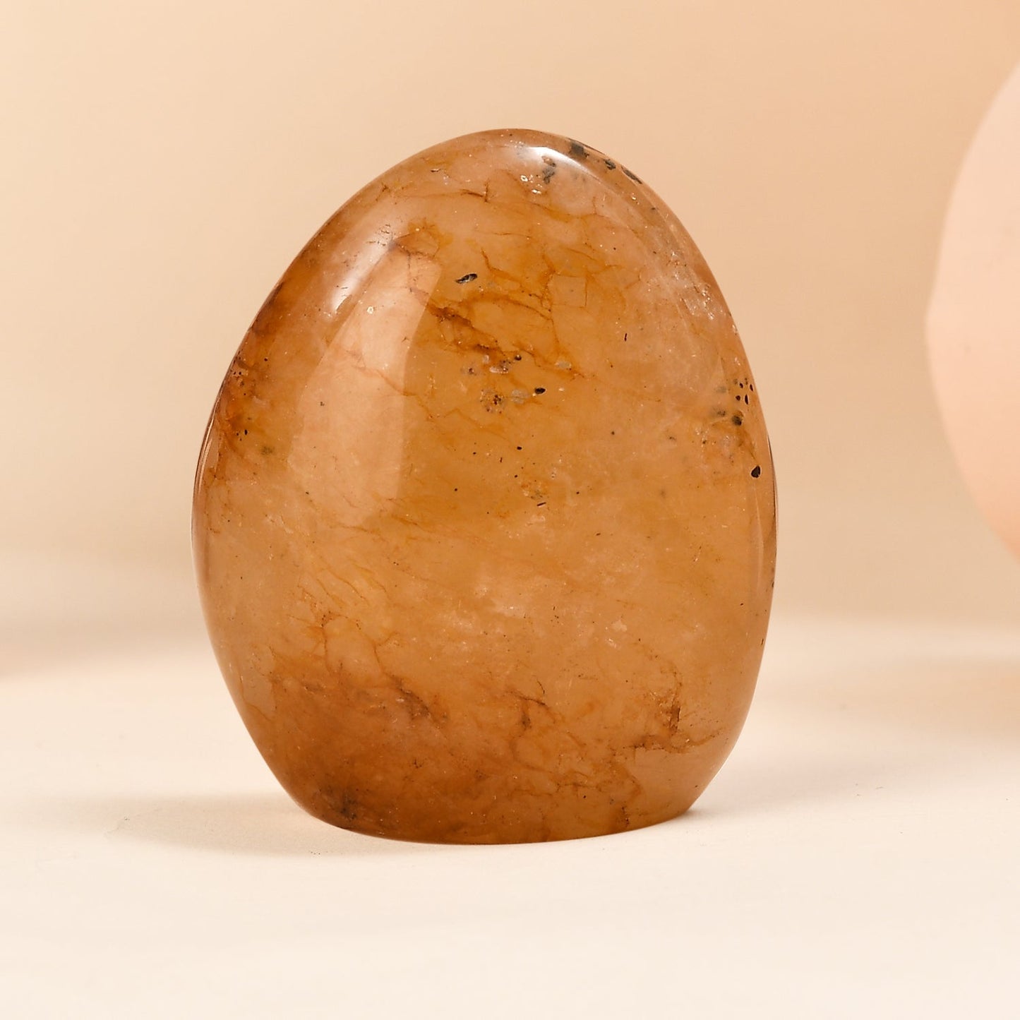 Hematoid Quartz Strength Free Form — Empowerment and Grounding