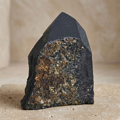 Shungite Pyrite – Grounding Energy & Protection Stone