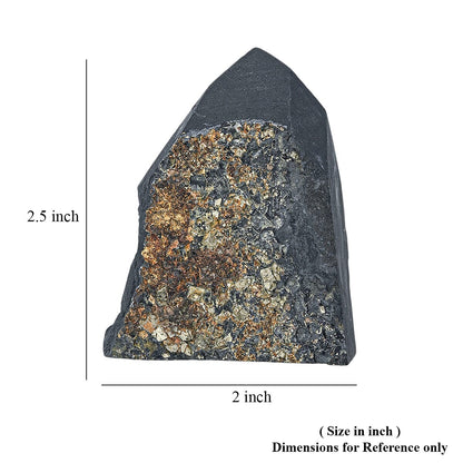 Shungite Pyrite – Grounding Energy & Protection Stone