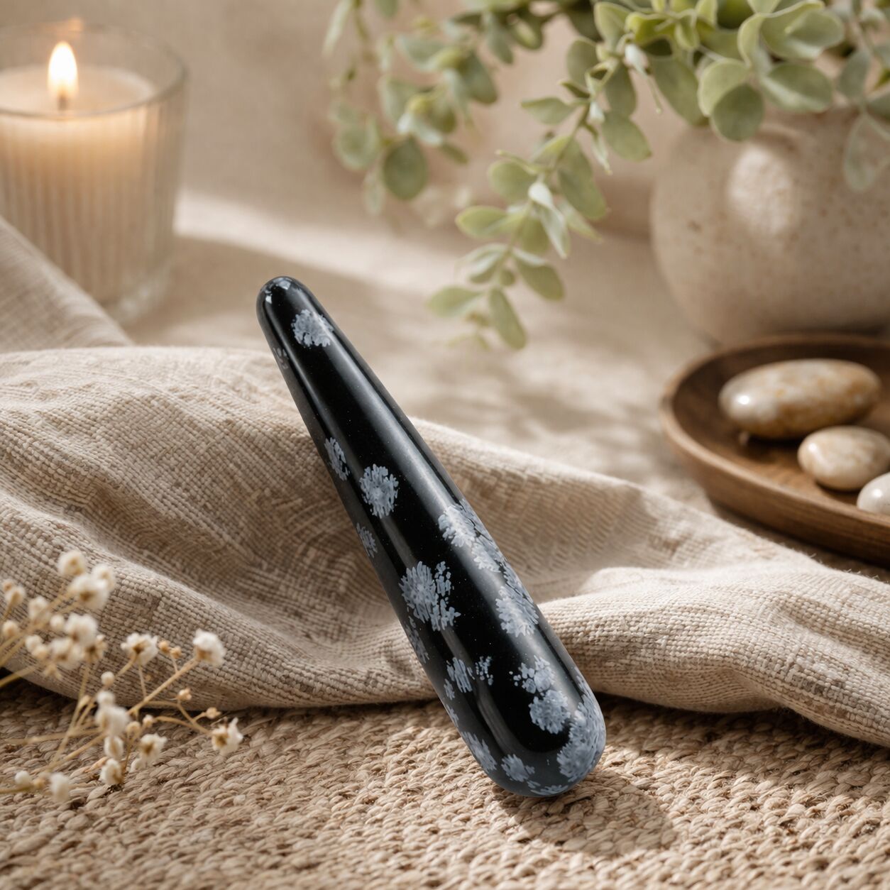 India Gem Massage Wands – Multi-Color Crystals for Healing & Relaxation