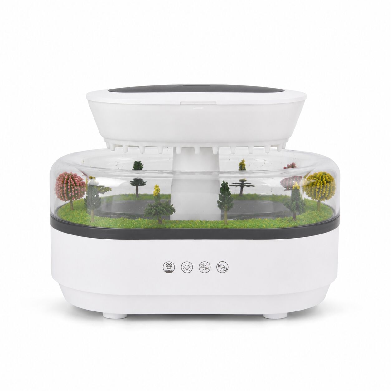 Raindrop Aroma Diffuser – 7-Color Light & White Noise