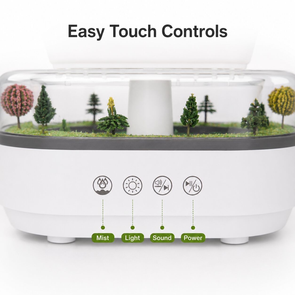 Raindrop Aroma Diffuser – 7-Color Light & White Noise