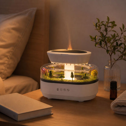 Raindrop Aroma Diffuser – 7-Color Light & White Noise