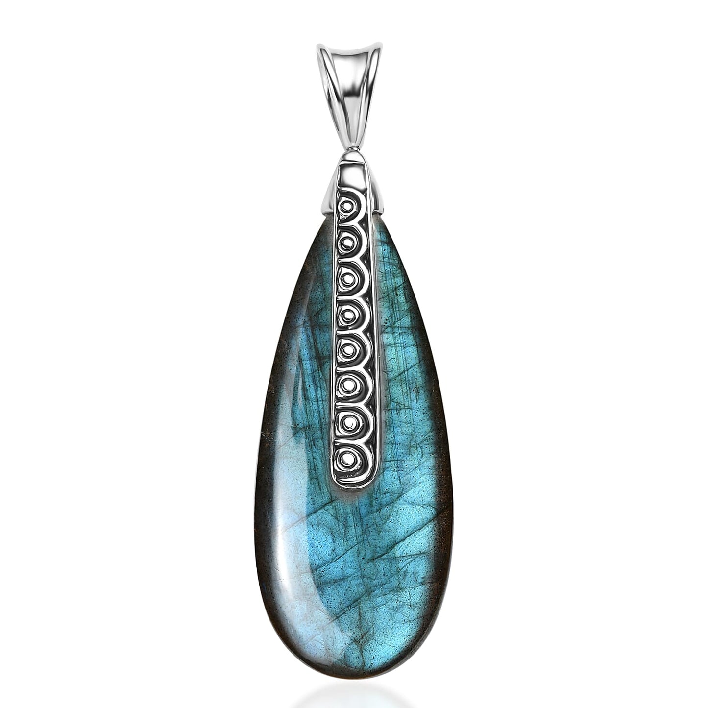 Labradorite or Lapis Lazuli Teardrop Pendant