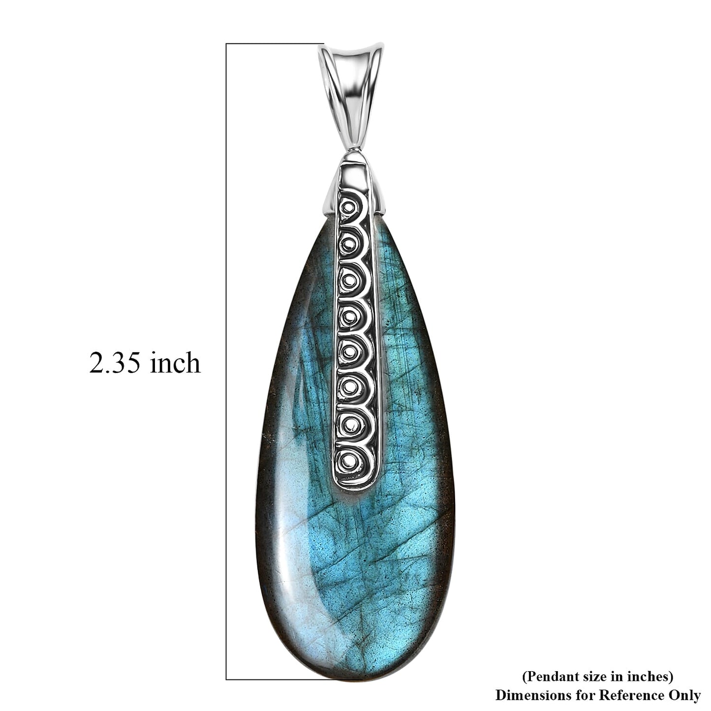 Labradorite or Lapis Lazuli Teardrop Pendant