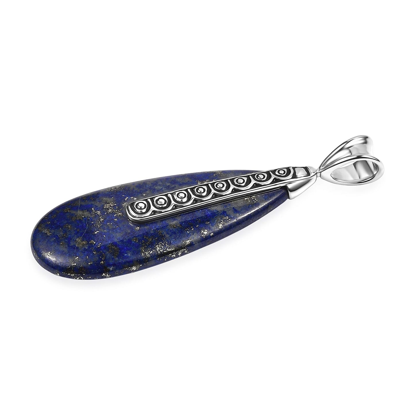 Labradorite or Lapis Lazuli Teardrop Pendant