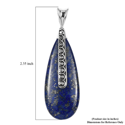 Labradorite or Lapis Lazuli Teardrop Pendant