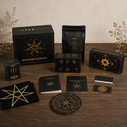 Wiccan Altar Kit- 65-Piece Spell and Ritual Set