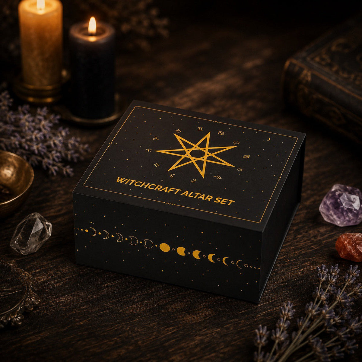 Wiccan Altar Kit- 65-Piece Spell and Ritual Set