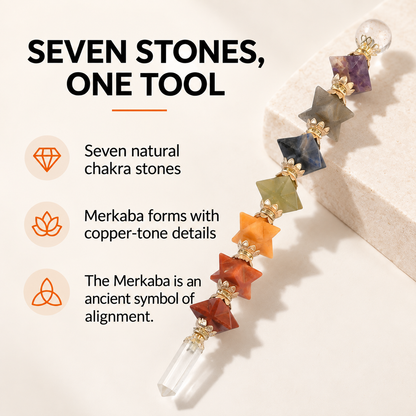 7 Chakra Wand – Complete Chakra Crystal Tool for Reiki