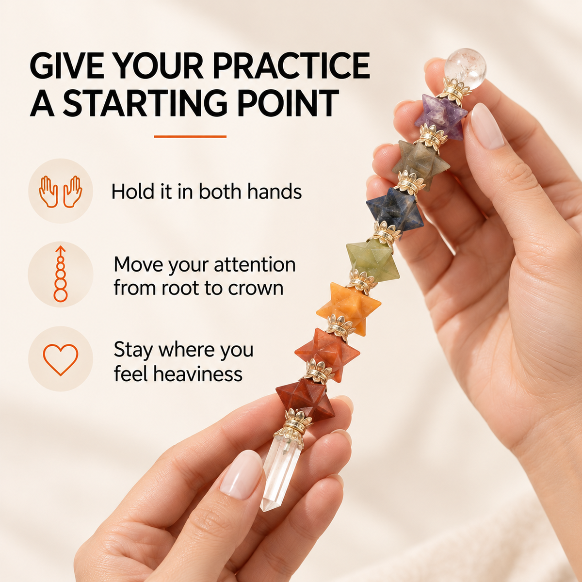 7 Chakra Wand – Complete Chakra Crystal Tool for Reiki