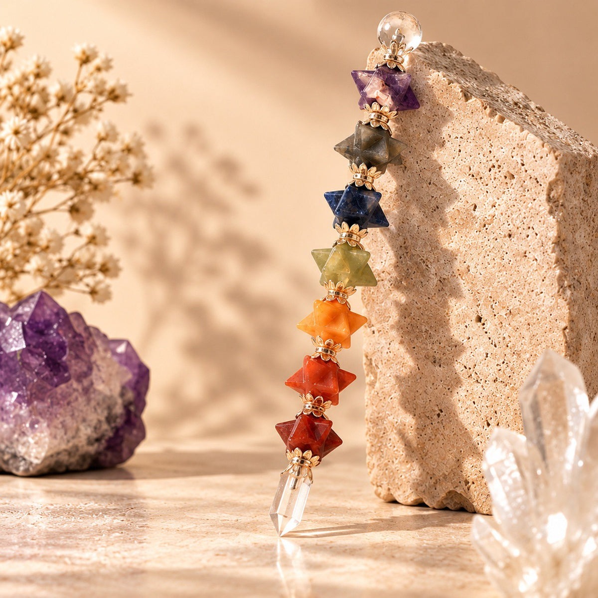 7 Chakra Wand – Complete Chakra Crystal Tool for Reiki