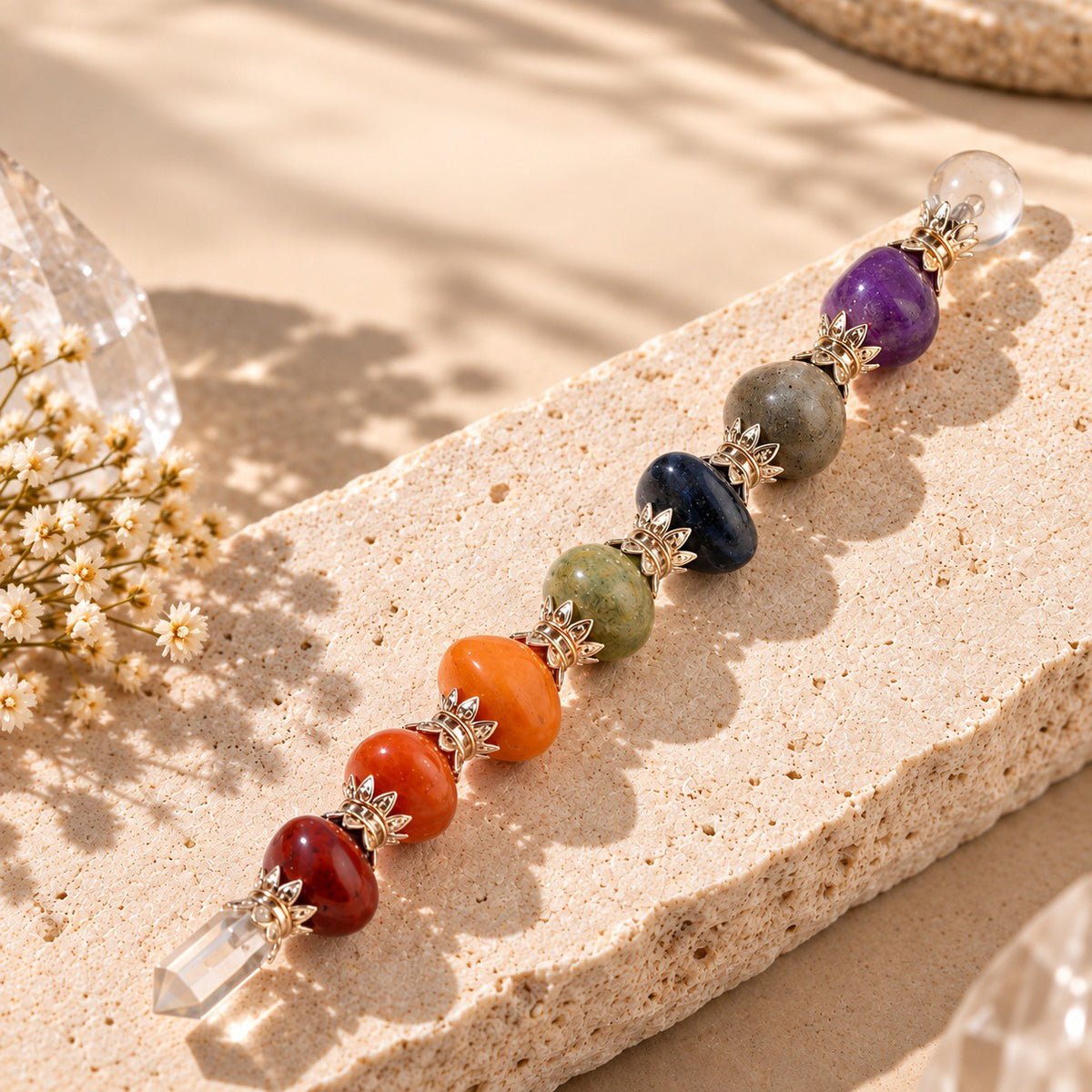 7 Chakra Wand – Complete Chakra Crystal Tool for Reiki