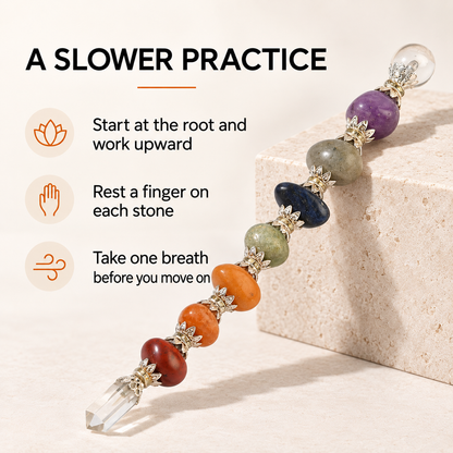 7 Chakra Wand – Complete Chakra Crystal Tool for Reiki