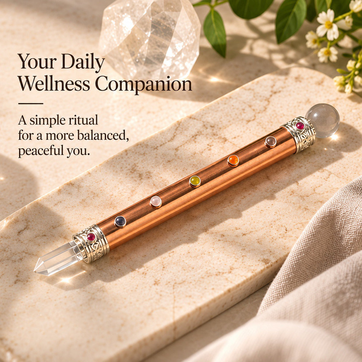 7 Chakra Wand – Complete Chakra Crystal Tool for Reiki