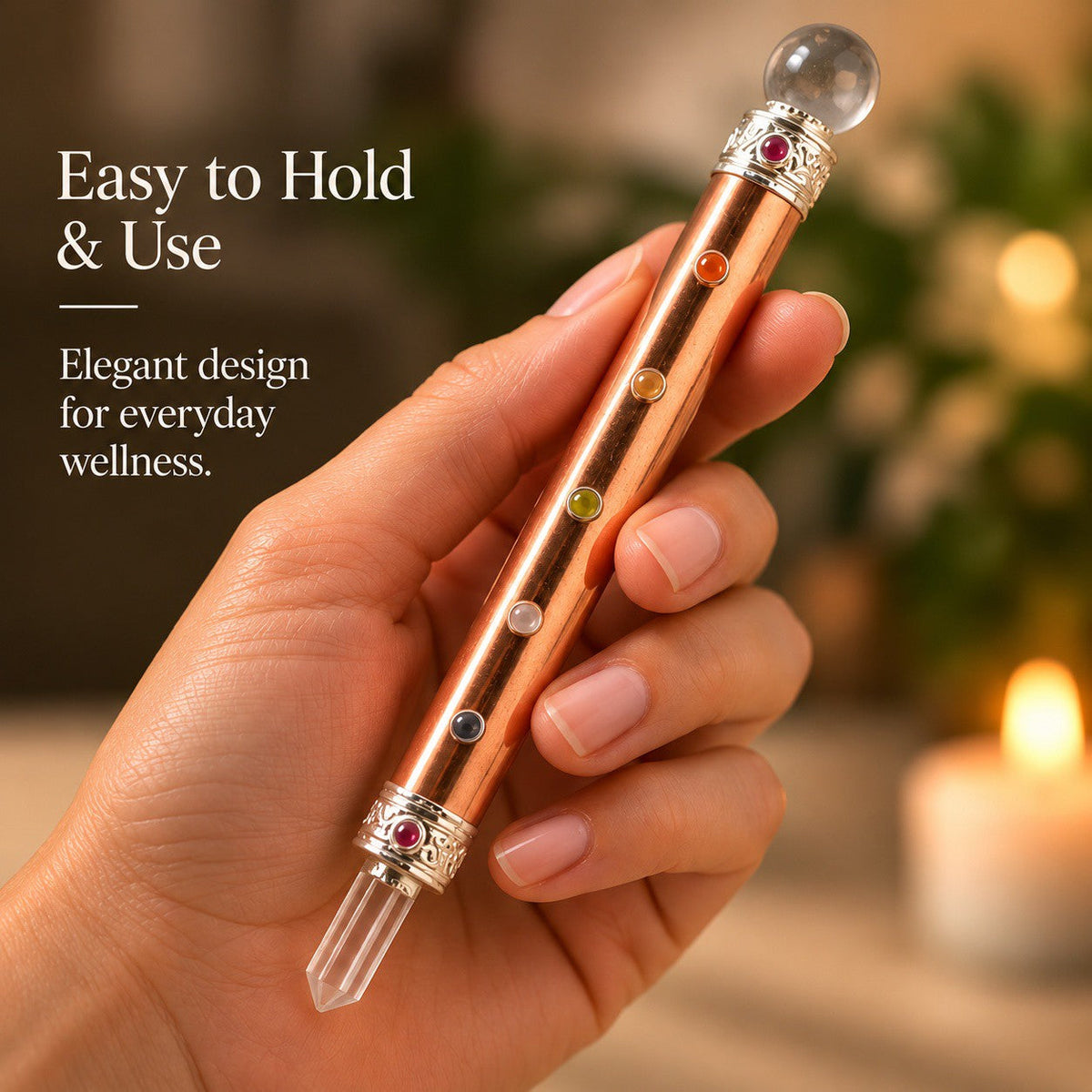 7 Chakra Wand – Complete Chakra Crystal Tool for Reiki