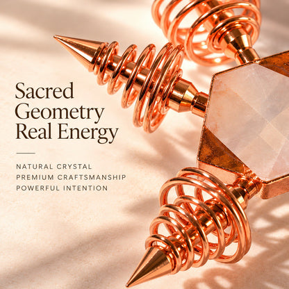 Crystal Energy Generator - Clear Quartz and Green Jade