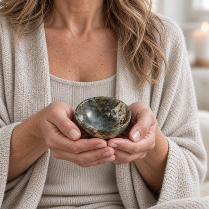 Natural Crystal Bowl - For Jewelry and Crystal Charging