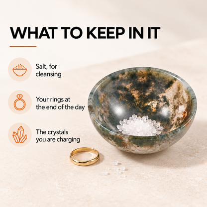 Natural Crystal Bowl - For Jewelry and Crystal Charging
