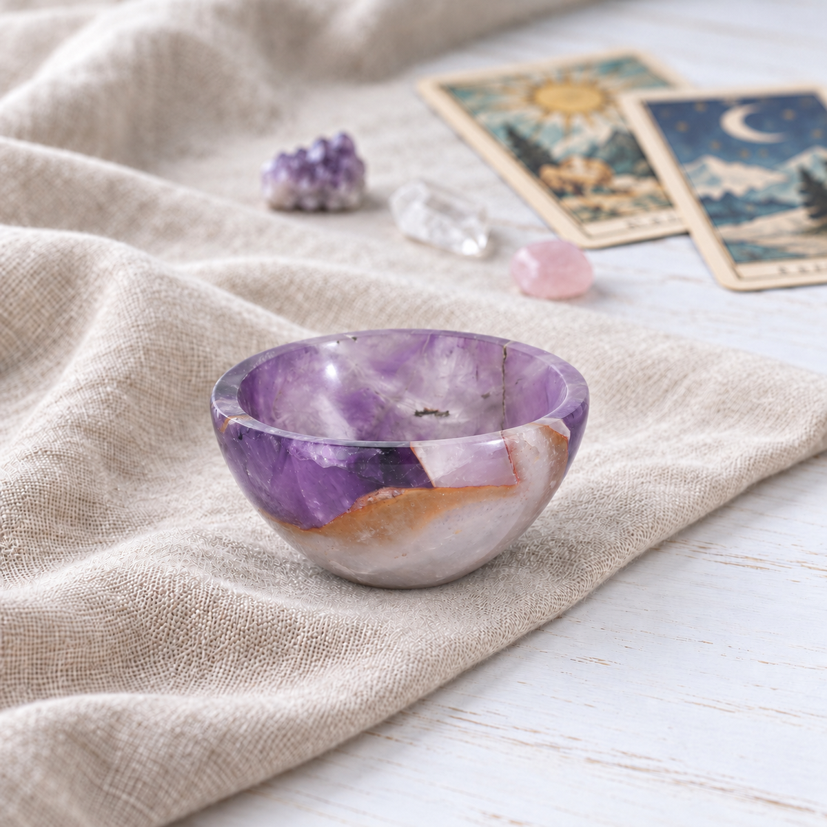 Natural Crystal Ritual Bowls – Altar and Meditation