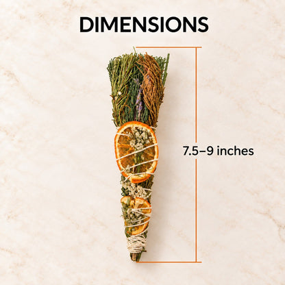 Botanical Smudge Stick – Sage Herb Bundle for Space Cleansing