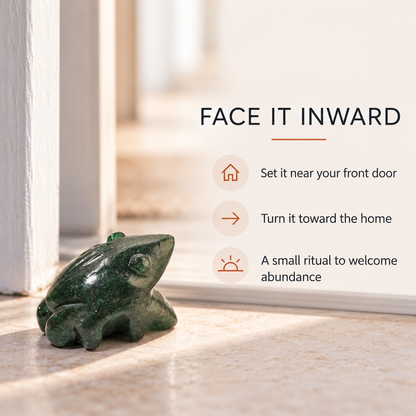 Hand-Carved Crystal Frog – Aventurine, Sodalite and Tiger Eye
